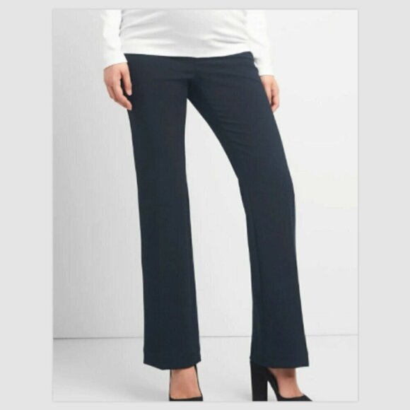 GAP Modern Bootcut Gray Maternity Trouser Dress Pants Full Panel Size 2 RT$69 - Picture 2 of 6